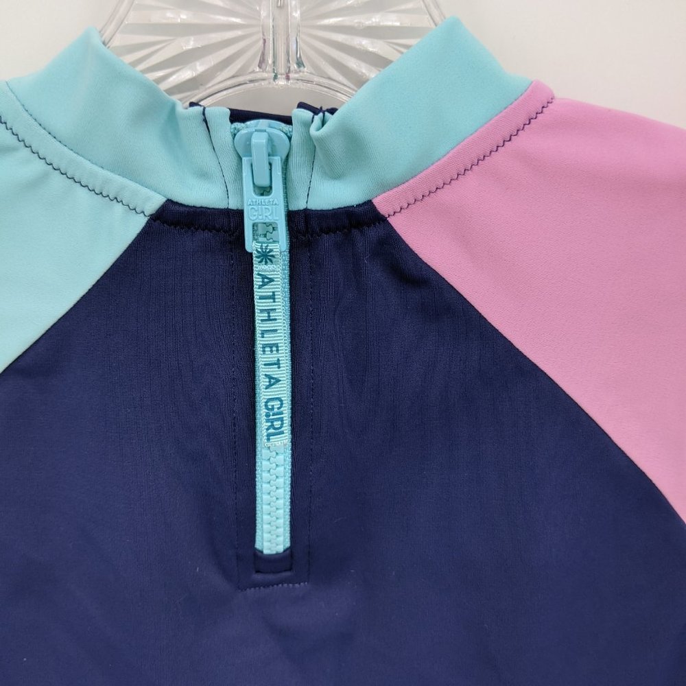 Athleta Girl Mock Neck Rash Guard Sz L/12 - Picture 6 of 10